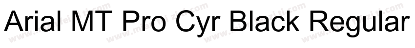 Arial MT Pro Cyr Black Regular字体转换
